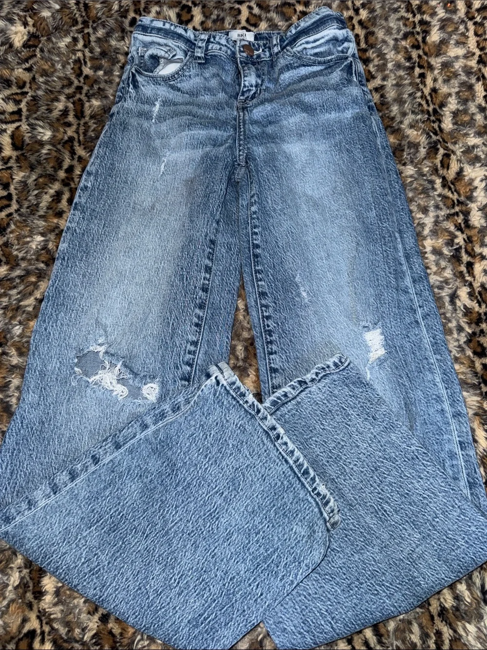 High-Rise Distressed girls size 16 Blue Jeans from Buckle